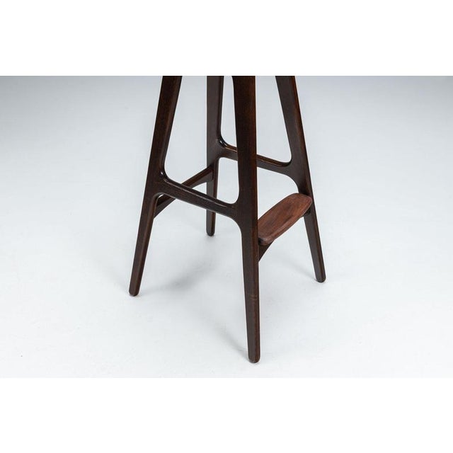 Wood OD61 Bar Stools by Erik Buch for Oddense Mobler, Denmark, 1965, Set of 2 For Sale - Image 7 of 12
