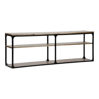 NOIR Large Novie Console with Black Metal, Walnut For Sale