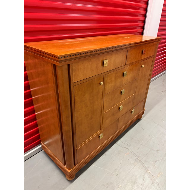 1980s Hickory White Genesis Collection Neoclassical Revival Style High-Boy Dresser. Circa 1980s For Sale - Image 5 of 18