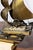 Mid 20th Century Venetian Brass Four-Masted Model Ship with Detailed Décor, Mounted on Base For Sale - Image 9 of 9