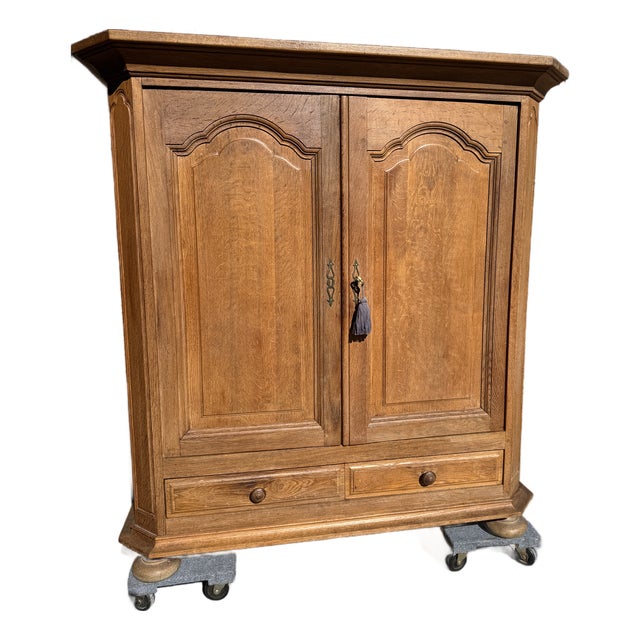 Antique European Oak Armoire For Sale