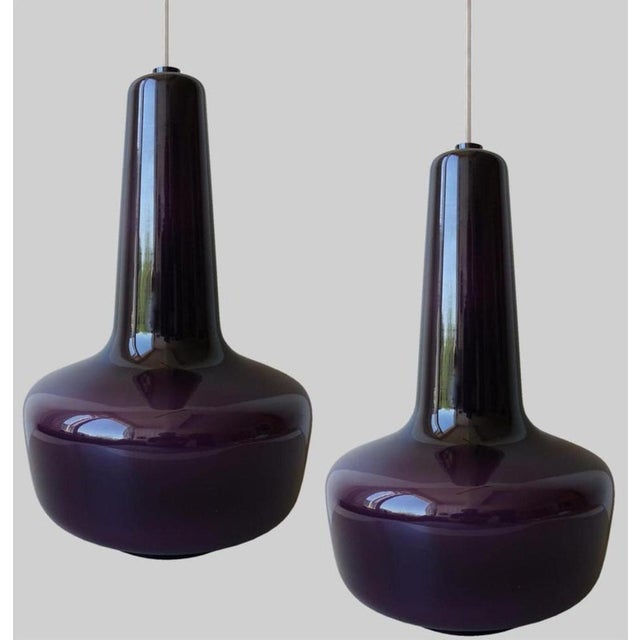 Pendant Lights from Fog & Mørup Holmegaard, 1960s, Set of 2 For Sale - Image 9 of 10