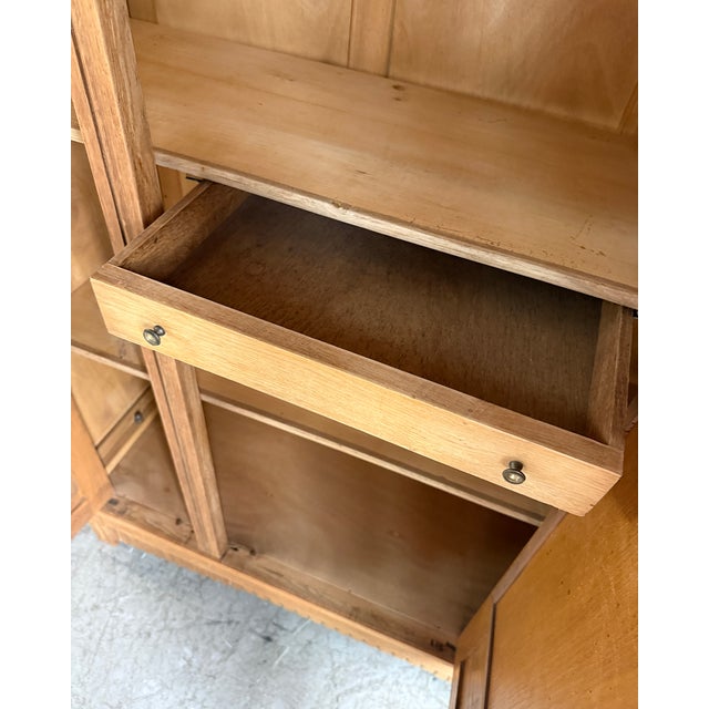 Large Art Deco Oak Wardrobe, 1930s For Sale - Image 14 of 17