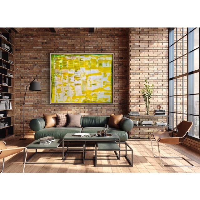 "Sunny" Original 48"x60" Large Scale Painting by Pamela Harmon, Framed For Sale - Image 4 of 11