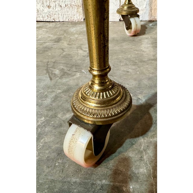 Vintage French Brass Drinks Trolley, 1950 For Sale - Image 6 of 17