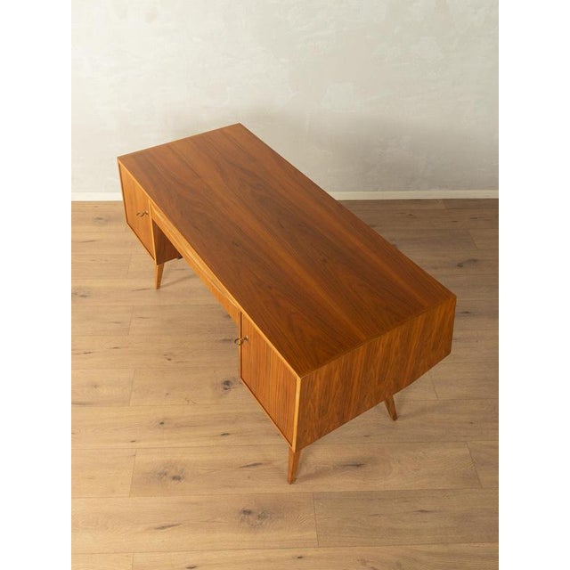 Mid-Century Modern Desk in Solid Wood, 1950s For Sale - Image 6 of 13