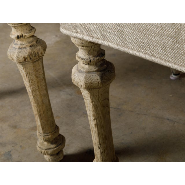 Early 20th Century Set of Four Gothic Revival English Bleached Oak Dining Chairs with Arched Backs For Sale - Image 10 of 12