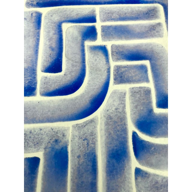 Cassandra Auker Original Painting “Beautiful Blue” Artwork Gouache on Archival Paper For Sale - Image 4 of 5