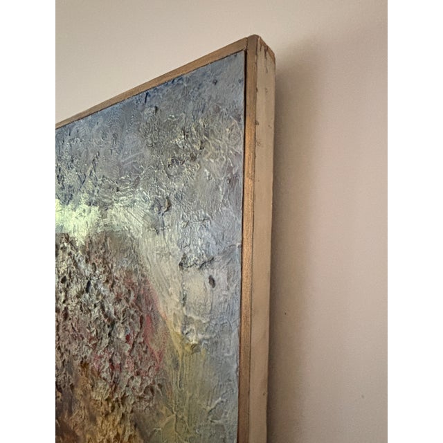 Large 1960s Mid Century Abstract Painting Cosmos For Sale - Image 4 of 5