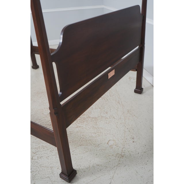 Henkel Harris Mahogany Queen Size Pencil Poster Bed For Sale - Image 15 of 16