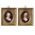George and Martha Washington Reproduction Prints in Embossed Brass Frames - a Pair For Sale - Image 4 of 4