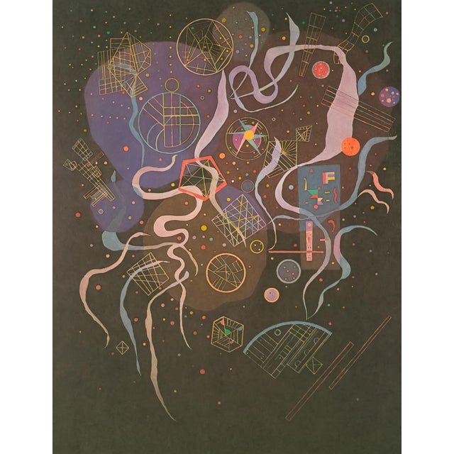 Original 1969 lithograph after Wassily Kandinsky's 1935 painting during his "Période Parisienne", published by Aime Maeght...
