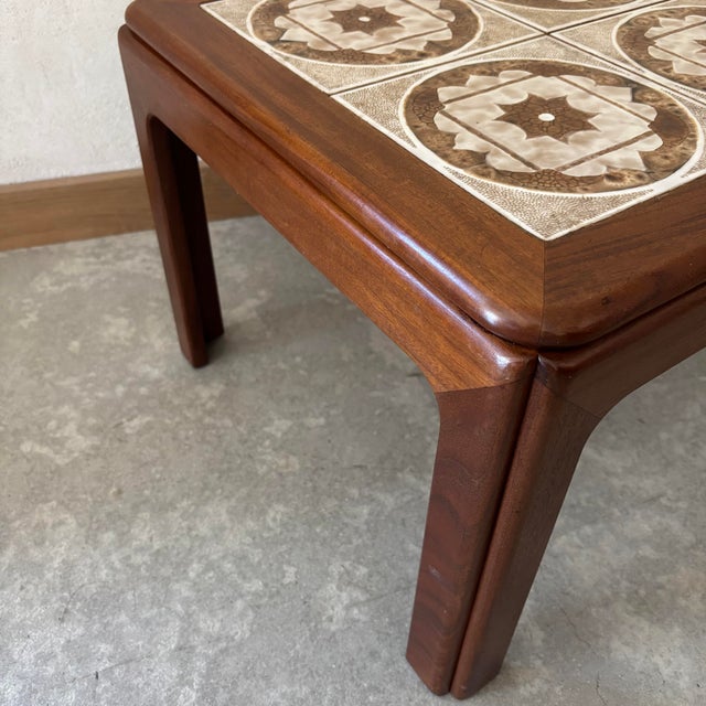 Coffee Table in Teak with Tile For Sale - Image 5 of 7
