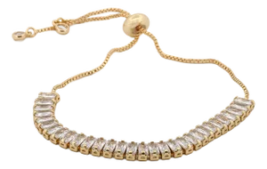 Baguette Diamond Adjustable Fashion Bracelet