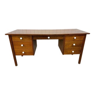 Mid-Century Modern Walnut Writing Desk For Sale