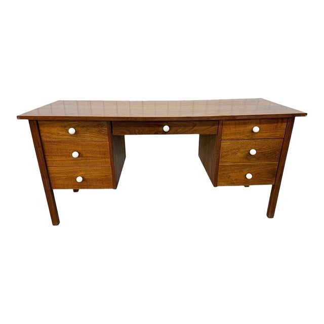 Mid-Century Modern Walnut Writing Desk For Sale