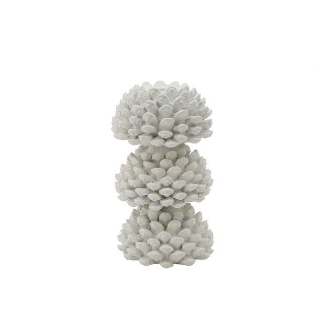 Crafted to hold a tapered candle, this candlestick captures the rustic beauty of the forest with its pine cone-inspired...