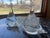 Clear Glass Art Sailboats, heavy weight.