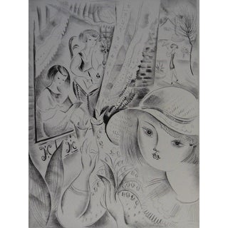 Mily Possoz, Jeunes filles au jardin, Etching For Sale