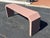 Post Modern Mauve Laminated Waterfall Sofa Table For Sale - Image 12 of 18