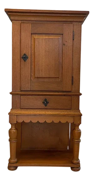 Vintage Oak Cabinet, 1940s