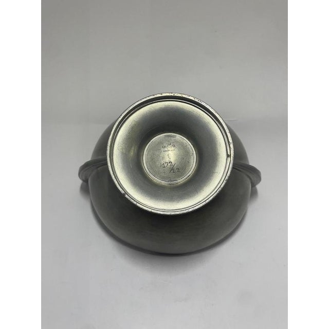 Pewter Bowl from GAB, 1937 For Sale - Image 4 of 6