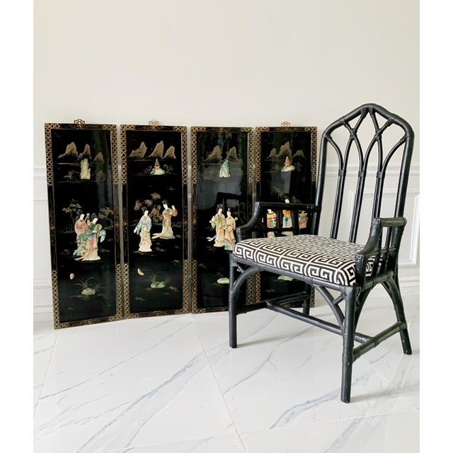 1950s Japonisme Coromandel Wood Lacquer Wall Panels Set of 4 Chairish