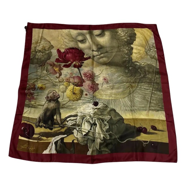 A 21st Century Neoclassical Style Italian Silk Scarves by Yana Movchan For Sale