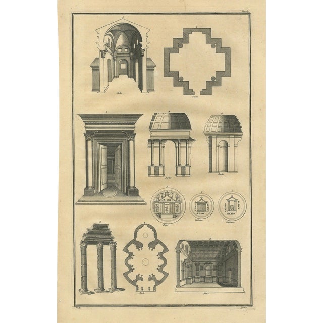 Serlio, Architectural Engraving, 1721, Paper Engraving For Sale