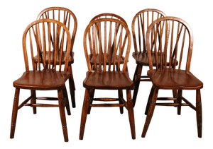 19th Century Windsor Chairs, Set of 6
