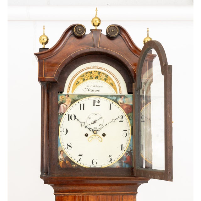 George IV Mahogany and Oak Longcase Clock, by Joseph Whiston For Sale - Image 4 of 17