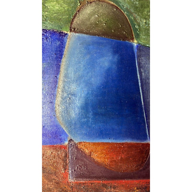 Mid 20th Century Abstract Lyrical French Oil Painting on Canvas For Sale - Image 6 of 18