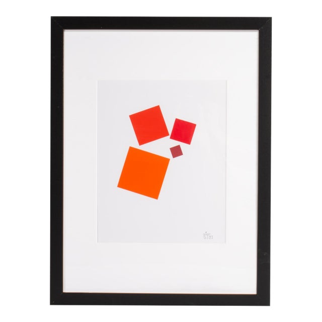 1995 “Konstruktion and Intuition” Serigraph Print by Anton Stankowski For Sale
