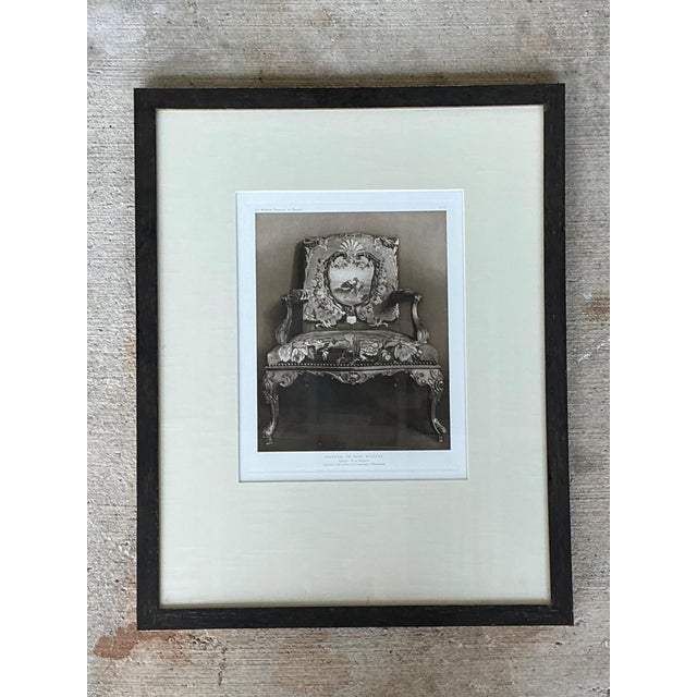 Framed Antique French Chair Print For Sale - Image 4 of 18