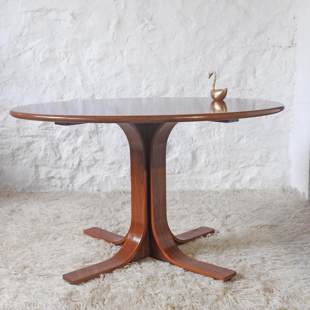Mid-Century Modern Mid-Century Walnut Dining Table, 1960s For Sale - Image 3 of 17