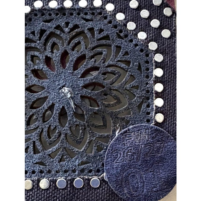 Italian Italian Studded Leather Swatch No 1 From 2026/2027 Collection For Sale - Image 3 of 6