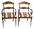 English Regency Style Burr Walnut Armchairs, Set of 2 For Sale