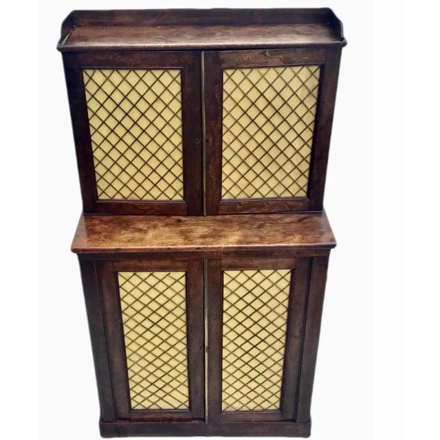 Wood 19th Century English Regency Two-Tier Chiffonier For Sale - Image 7 of 10