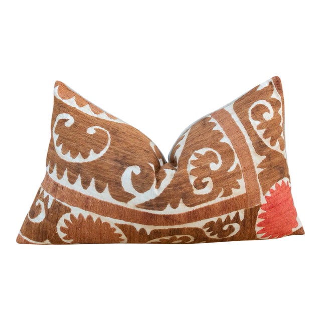 Gulina Thuja Suzani Lumbar Pillow For Sale