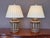 Brown Pair of 19th Century Carved Wood Neoclassical Column Lamps For Sale - Image 8 of 13
