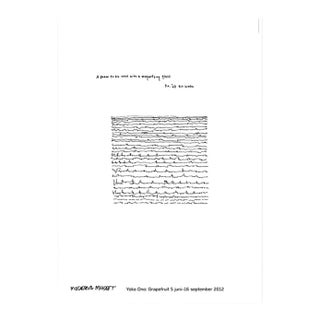 Yoko Ono a Poem to Be Read With a Magnifying Glass Offical Exhibition Poster For Sale