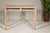 Wood Tall Console Table with Carved Beaded Rope Motif and Whitewash Natural Finish For Sale - Image 7 of 12