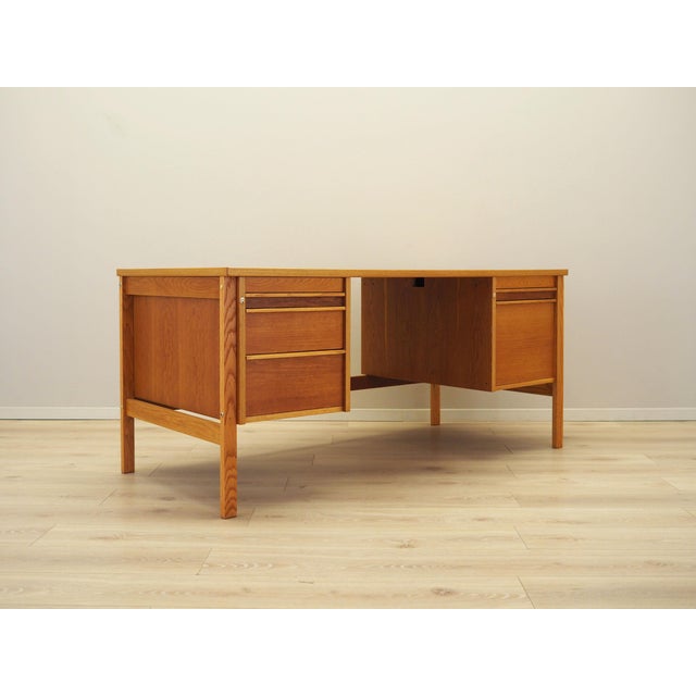 Yellow Norwegian Ash Desk, 1970s For Sale - Image 8 of 18