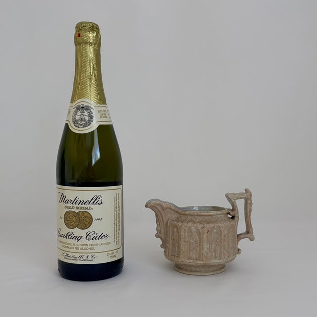 Antique Charles Meigh relief-molded stoneware jug dating to the early Victorian period, circa 1842. Known as the Apostle...