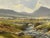 Painting of Mountain Cottages by River in Ireland by 20th Century Irish Artist 1990 Circa For Sale - Image 9 of 18