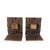 Brown Vintage Brutalist Bronze Bookends, 1960s, Set of 2 For Sale - Image 8 of 8