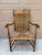 American Early 19th Century New England Maple & Ash Armchair With Rush Seat For Sale - Image 3 of 14