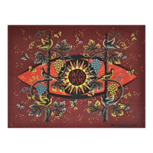 Original Cotton Tapestry by Jean Picart Le Doux Paris Proof of Authenticity 50s