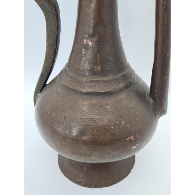 Antique 19th Century Ottoman Copper Ewer For Sale - Image 6 of 11