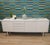 XL Sideboard! Compact and sturdy Panton-era style in (cream) white Timelessly stylish Four drawers, three doors—each with...